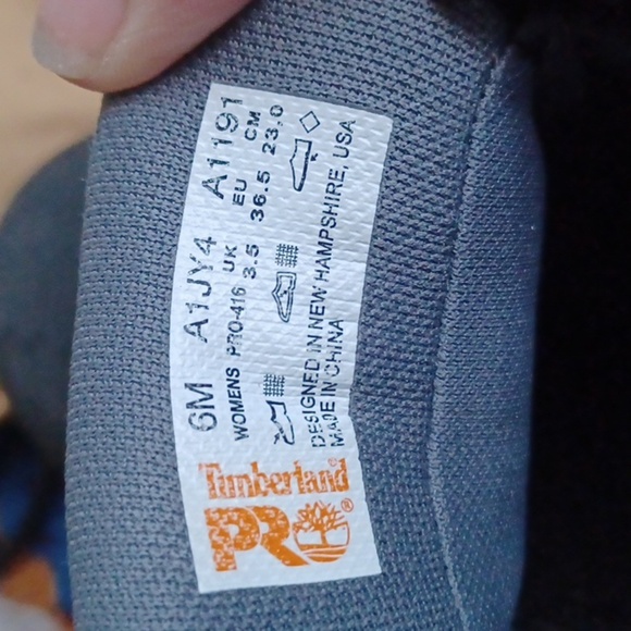 TIMBERLAND PRO brand work boots. Size 6, alloy toe - Picture 9 of 9
